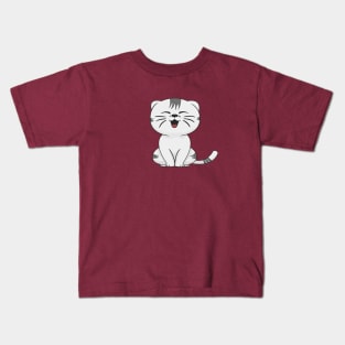 CUTE CAT SMILLING Kids T-Shirt